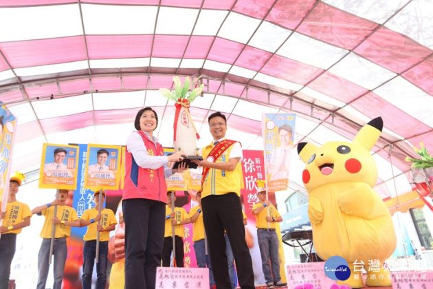 【台灣好新聞】 吳旭智競選總部成立 皮卡丘為「小智」站台